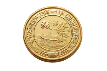 one euro coin isolated