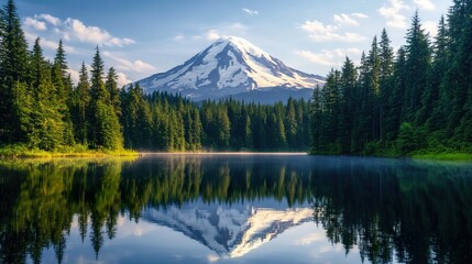 Majestic Mountain Lake Reflection