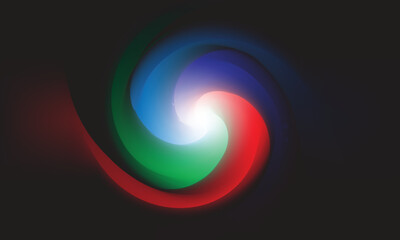 abstract colorful background with circles like a rainbow