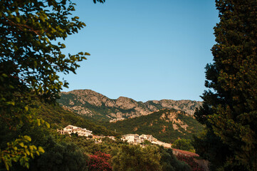 Picturesque Village in Mountainous Valley