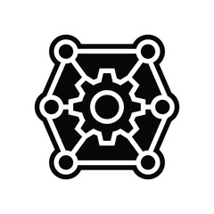 multi functionality glyph icon vector illustration