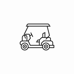 golf cart utility icon sign vector
