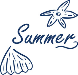  Summer – plakat letni z napisem © Laura
