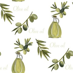 olive oil and olives