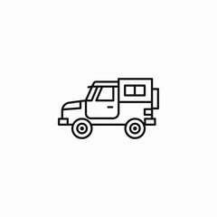 off-road vehicle rugged icon sign vector