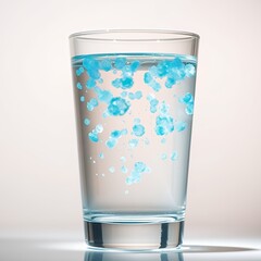 Microscopic Bubbles in a Clear Glass of Water