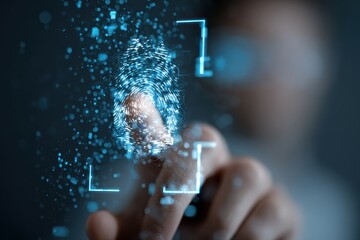 Digital Fingerprint Recognition Technology with Abstract Visualization