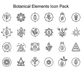 Botanical Elements Icon Pack