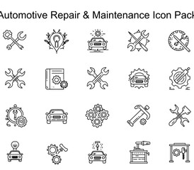 Automotive Repair & Maintenance Icons