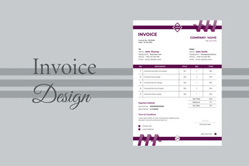 Modern Invoice Design Template | Clean & Editable Business Billing Layout