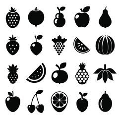 A set of fruits icon vector illustration