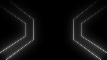 Neon glowing line Seamless animation on black background Abstract neon red rays and glowing lines animated. - Powered by Adobe