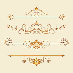 set of decorative elements for design
