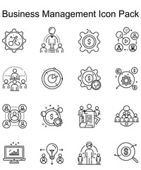 Business Management Icon Set