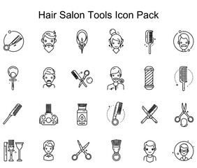 Hair Salon Tools Icon Pack
