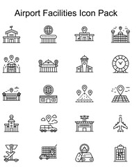 Airport Facilities Icon Pack