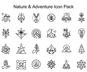 Nature & Adventure Icon Set