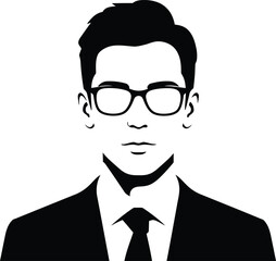 Minimalist Vector Headshots - Black and White