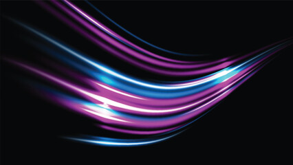 Obraz premium abstract colorful light trails background. futuristic speed lines