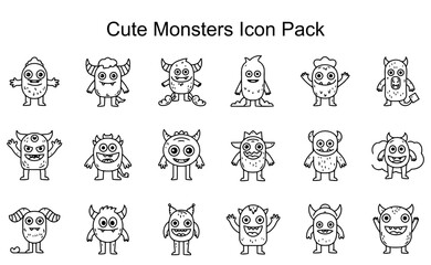 Cute Monsters Icon Pack