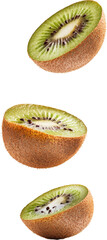 Fototapeta premium kiwi fruit falling 