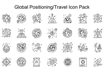 Fototapeta premium Global Positioning/Travel Icon Pack