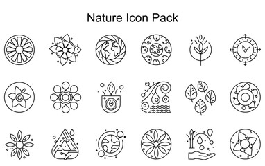 Obraz premium Nature Icon Pack