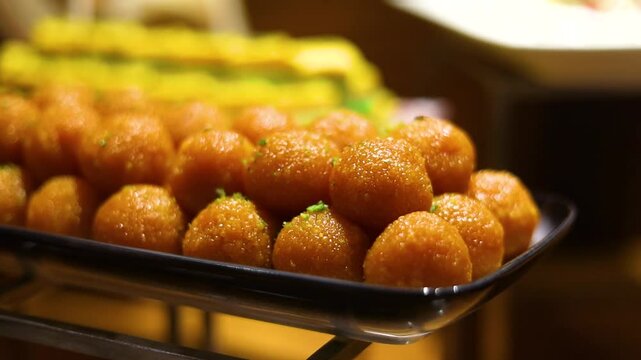 Boondi laddu or laddo an indian dessert