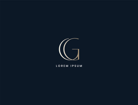 gg minimal letter logo design, gg typography corporate business, gg initials