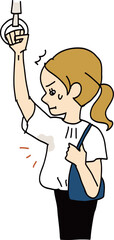 腕を上げた時に気づいた脇汗が気になる