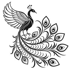 peacock feather vector