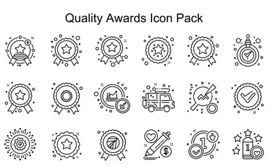 Quality Awards Icon Set