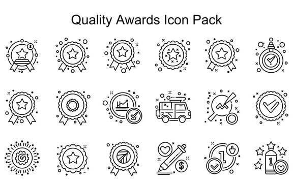 Quality Awards Icon Set