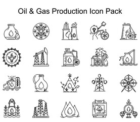 Oil & Gas Production Icon Pack