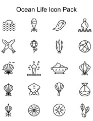 Ocean Life Icon Pack