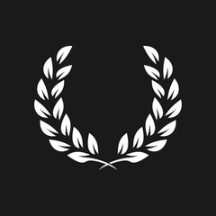 laurel vector logo design, icon, laurel symbol that can be edited according to your wishes
