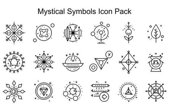 Mystical Symbol Icon Set