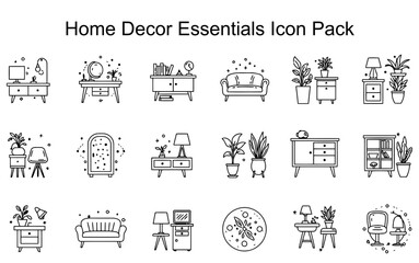 Home Decor Essentials Icon Pack