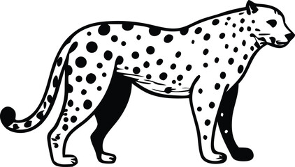 Leopard vector silhouette