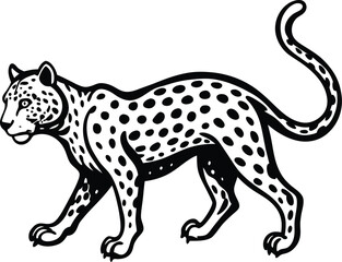 Leopard vector silhouette