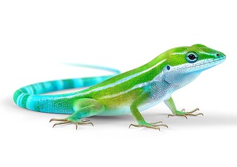Fototapeta premium Colorful lizard profile