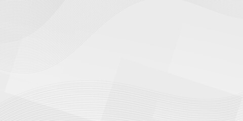 Subtle grey waves and fine lines on a clean white abstract background. Modern and minimal design.