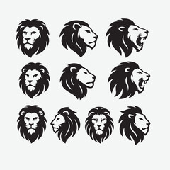 lion head vector