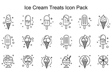 Ice Cream Treats Icon Pack