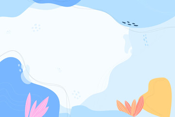 Abstract Nature Background with Organic Shapes