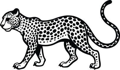 Leopard vector silhouette