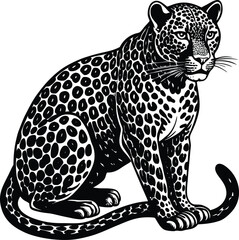 Leopard vector silhouette