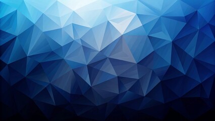 Obraz premium Abstract Low Polygonal Blue Gradient Background with Geometric Shapes and Triangles for Digital Design Projects