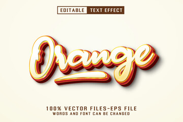 Orang 3d Text - Editable Text Effect
