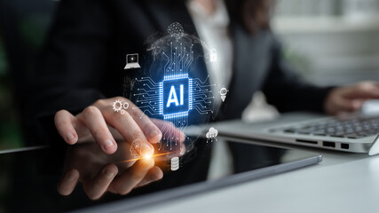 Global AI artificial intelligence transforms AI technology worldwide. Global artificial...